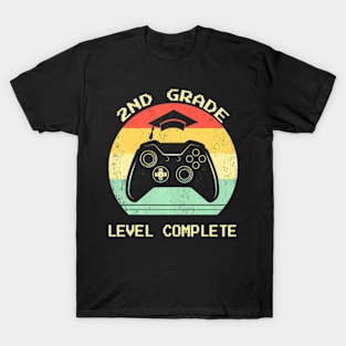 Second 2nd Grade  Level Complete Video Gamer T-Shirt